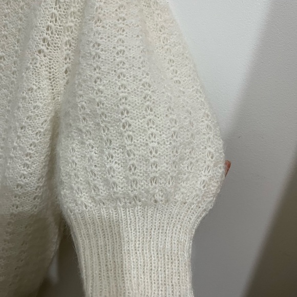 Sara Corsi Italian Off-White sweater, wool and mohair blend - Picture 6 of 6